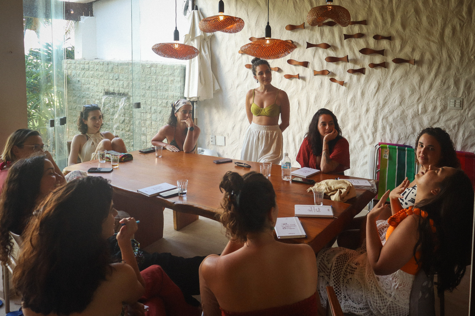Roda de partilha na Casa Beira Mar